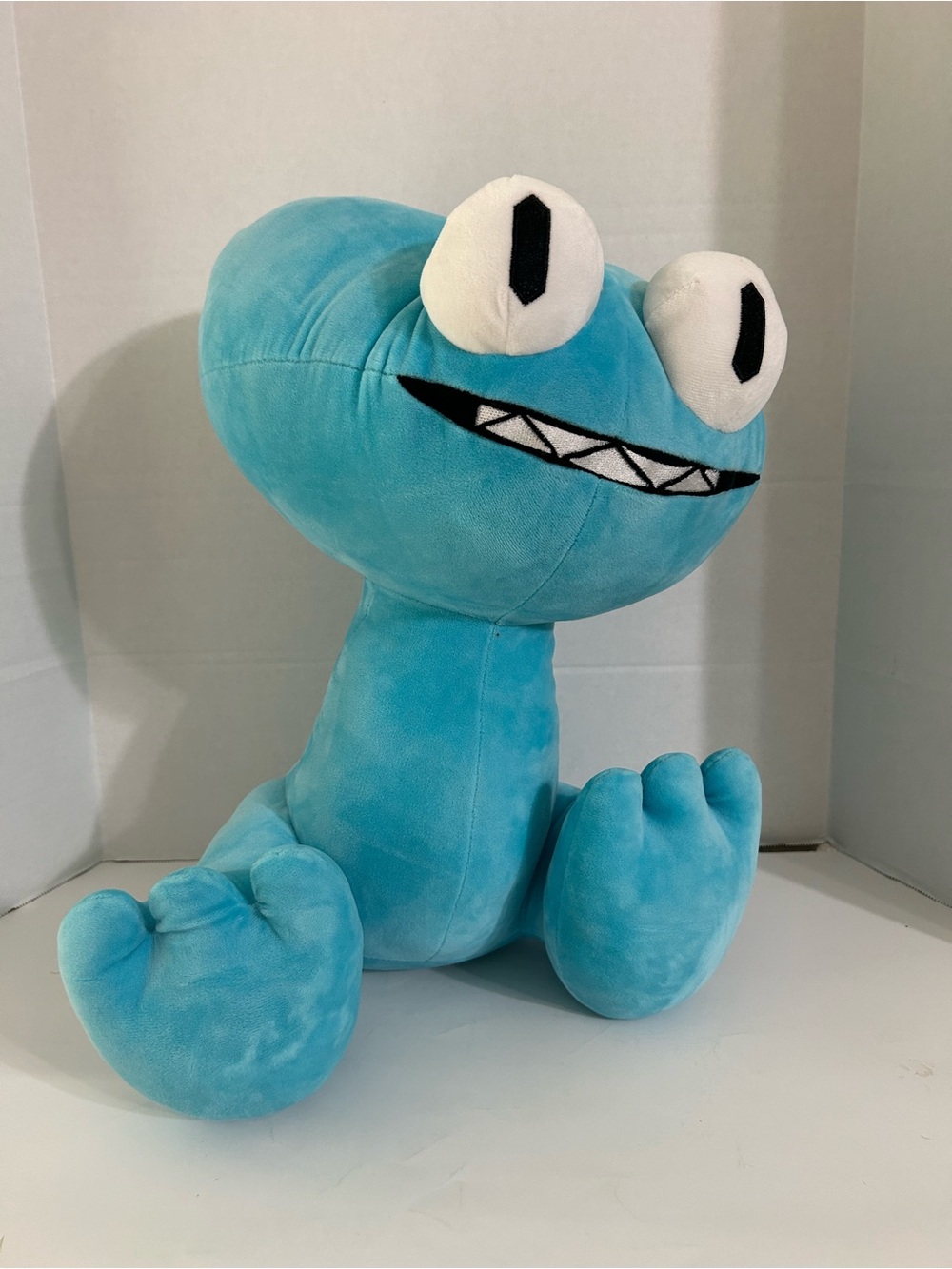 Blue Plush Monster Stuffed Animal - Cute Kids Toy